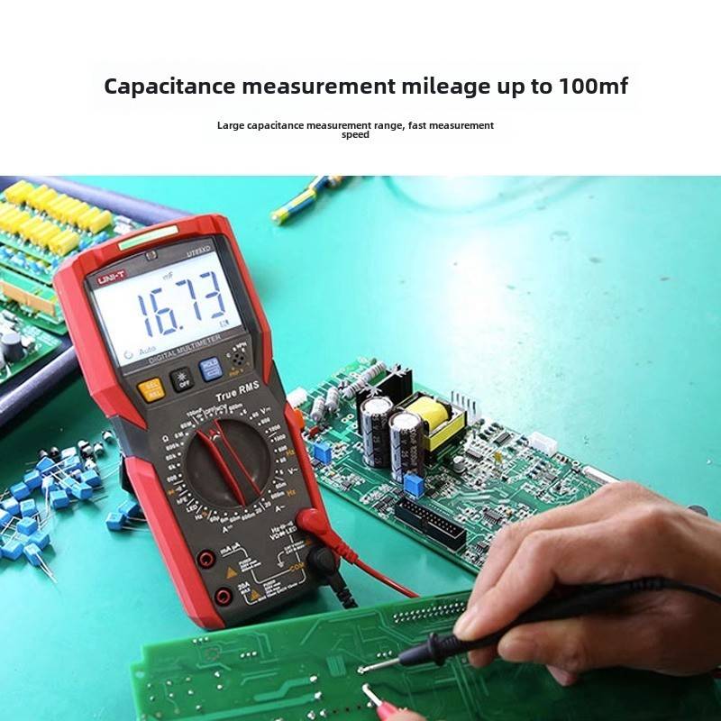 Unilide Ut890D+/C数字万用表高精度全自动智能防烧电工数显万用