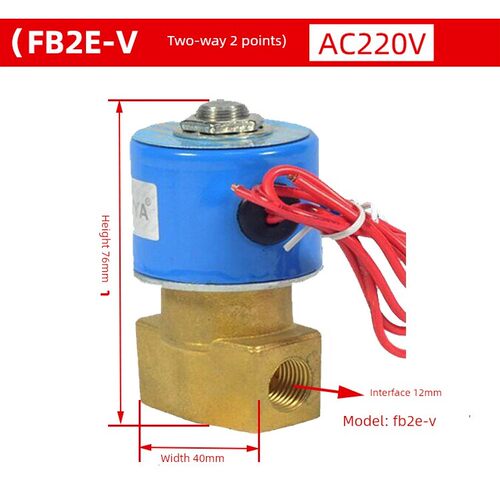 Ksd电磁阀Fb2E-V-08二位双向三通Dc231Y-10水阀空气阀220V 24V