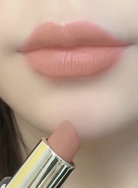 不掉色不沾杯白桃肉桂奶茶胡萝卜色口红雨衣哑光显白孕妇任何唇色