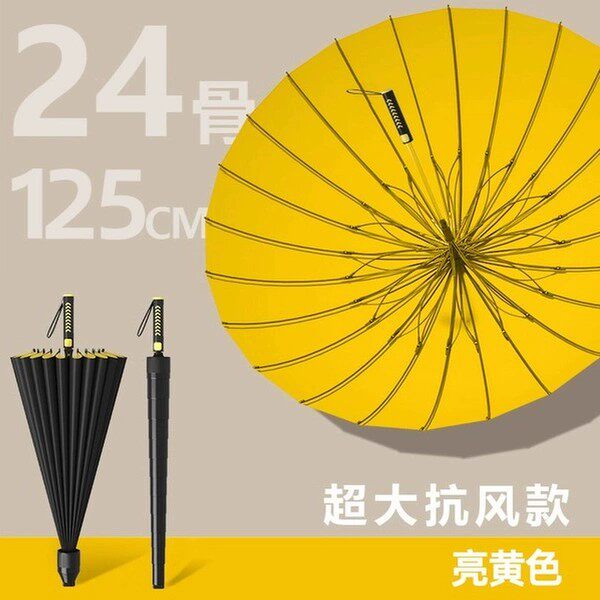 长柄双层自动雨伞防水套抗风暴雨图片
