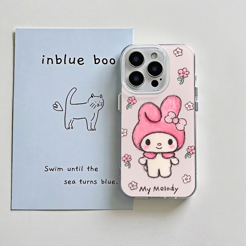 少女粉色卡通可爱美乐蒂手机壳