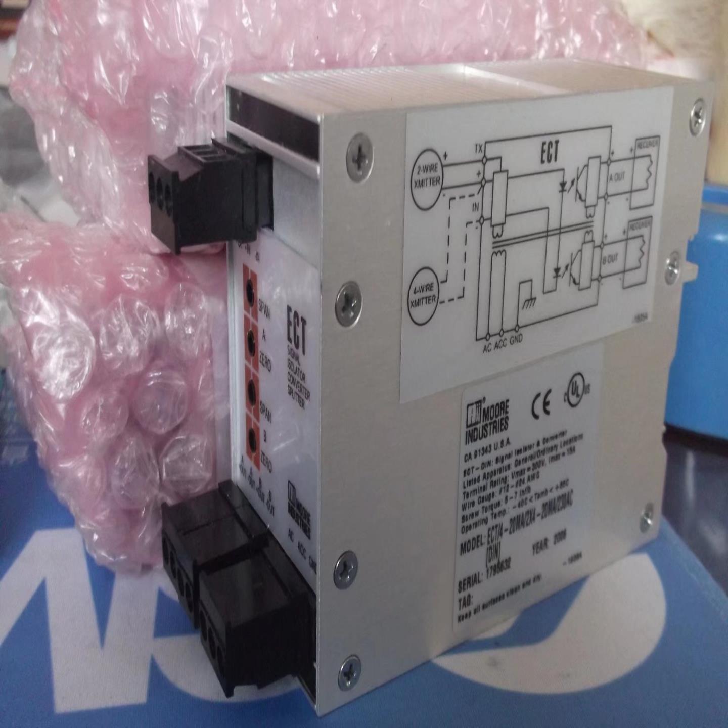 隆兴现货MOORE INDUSTRIES全新信号转换器ECT4-20MA230ACDIN*