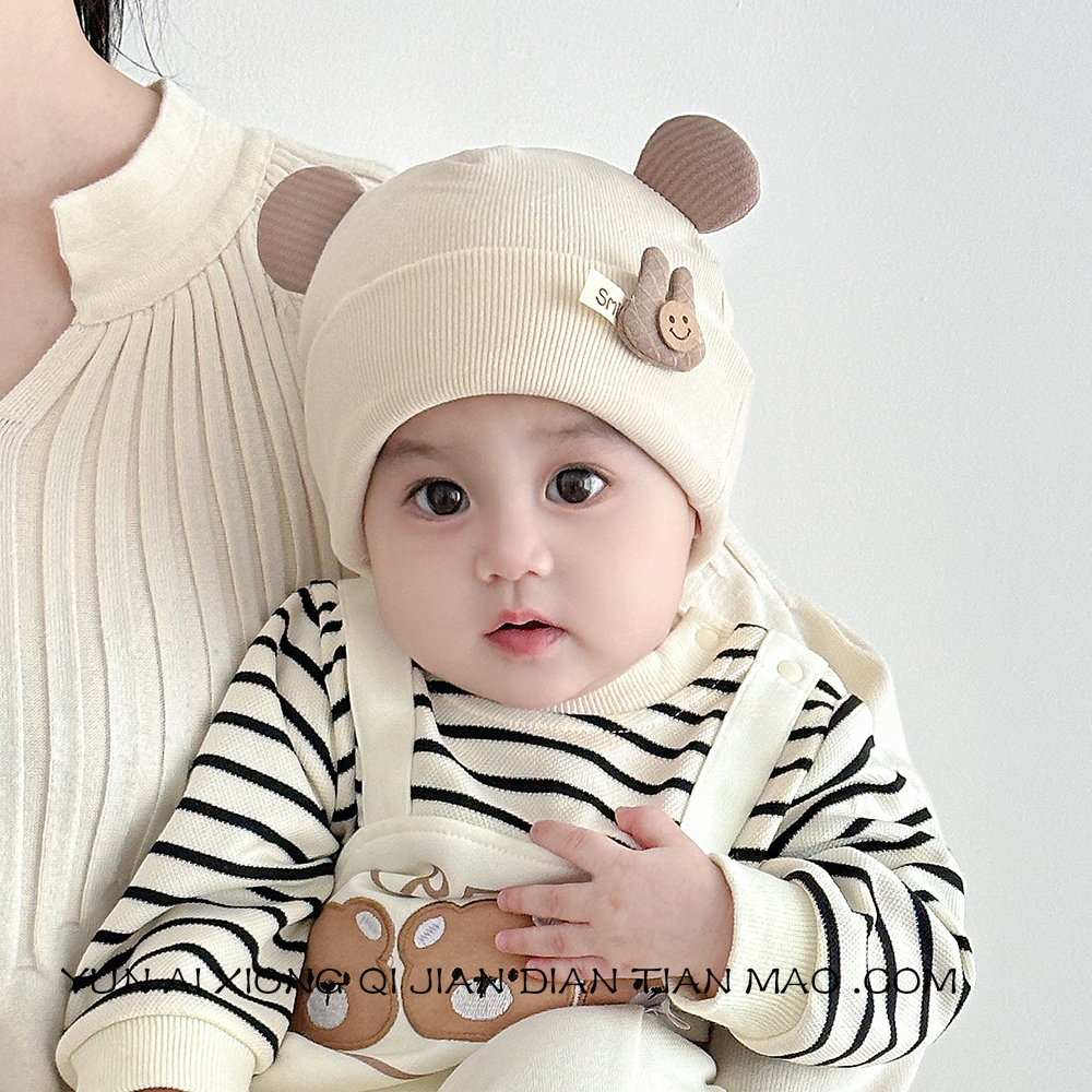 婴儿帽子春秋初生宝宝小月龄胎帽