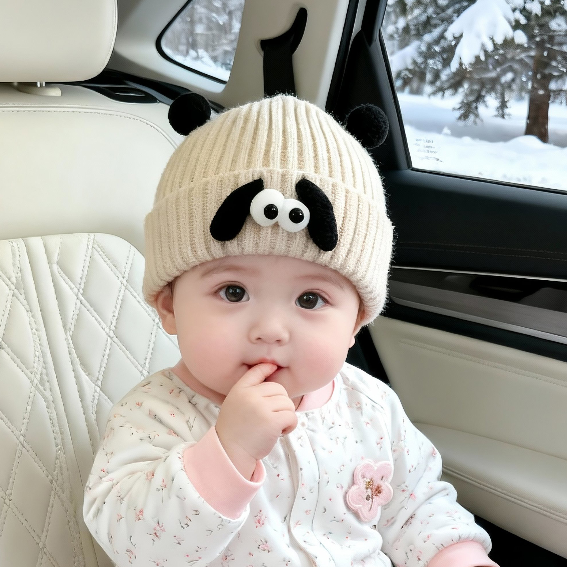 婴儿帽子春秋超萌搞怪小月龄