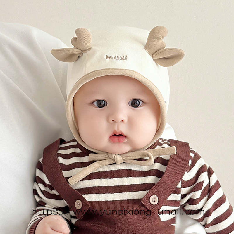 1-6个月婴儿胎帽护耳保暖