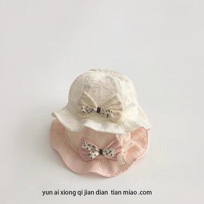 一岁可爱女宝宝帽子春秋薄款遮阳