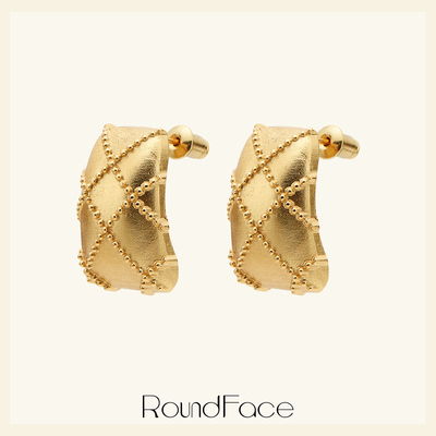 折扣款RounFace月光系列原创设计耳环女小众高级感银针耳钉日常