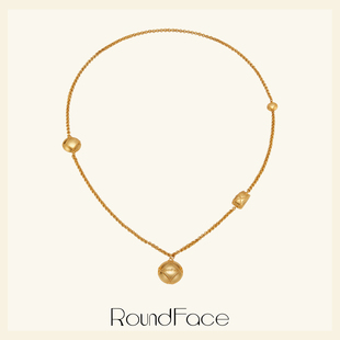 折扣款RoundFace月光系列 新款项链女原创简约毛衣链高级感礼物