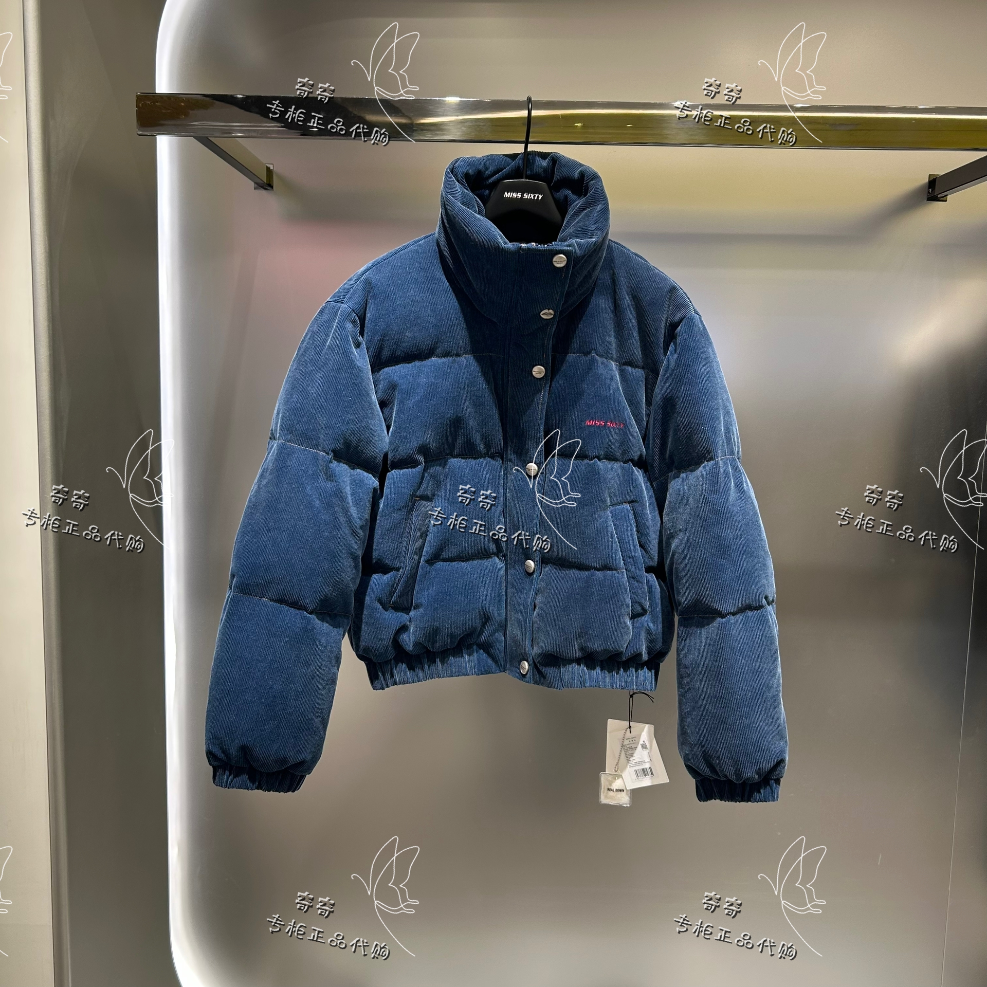 Miss sixty专柜正品11A 2025冬新牛仔羽绒外套6S4YJ 00400原2990