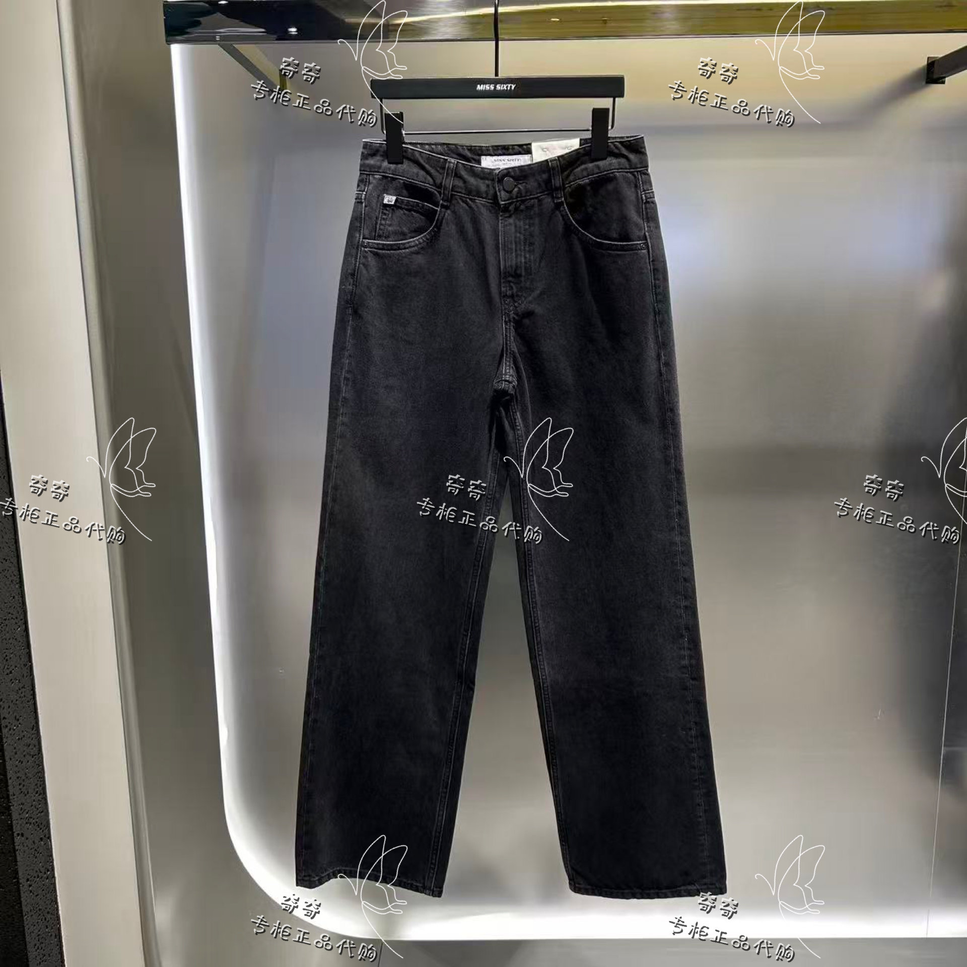 Miss sixty专柜正品8A 2025秋季新款直筒牛仔裤6S3JJ25100原1690