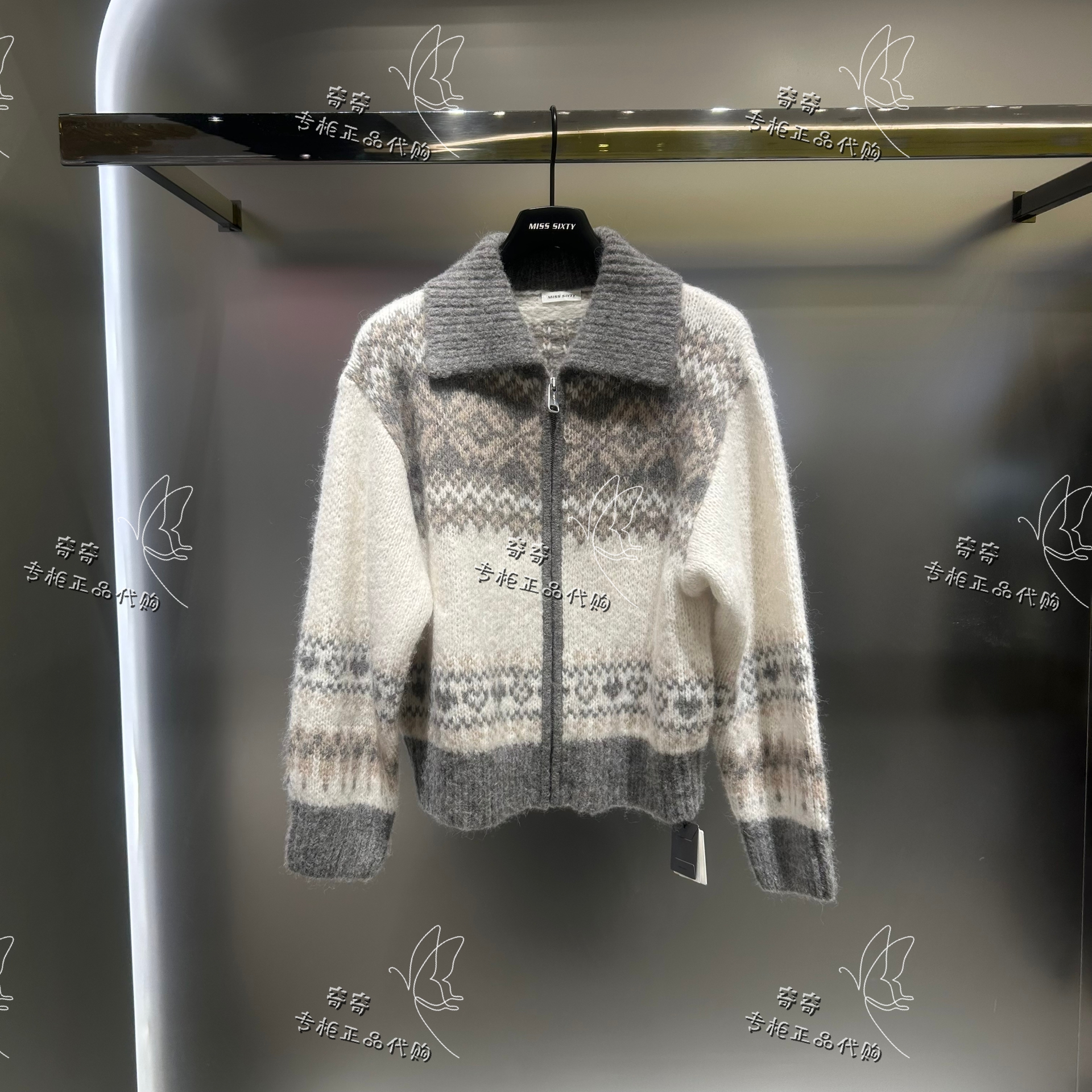 Miss sixty专柜正品12A 2025冬季新款针织衫外套6S4RJ02300原2990