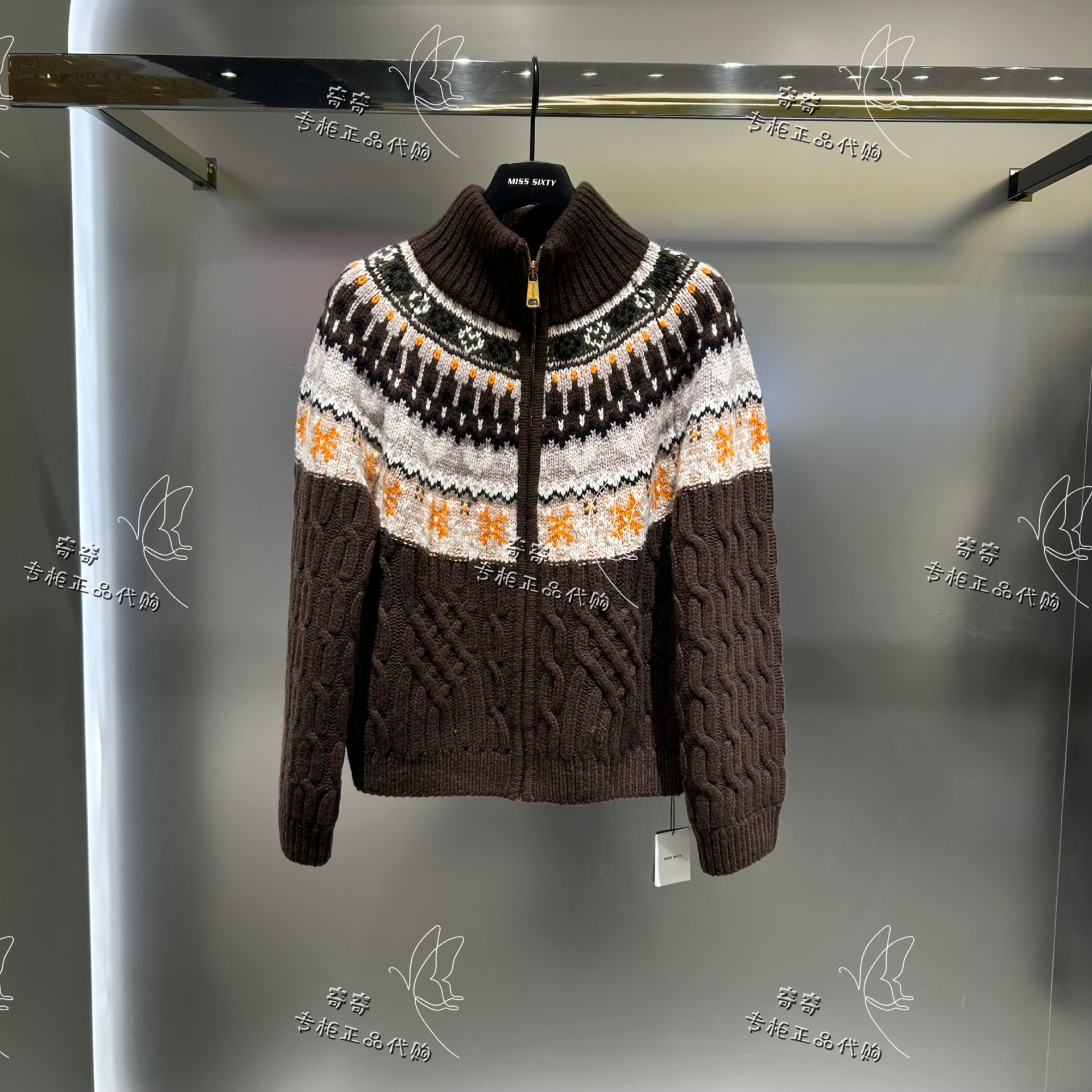 Miss sixty专柜正品12A 2025冬季开衫针织开衫6S4RJ03600原2390