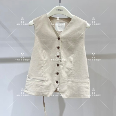 edition2025秋新款亚麻西装背心