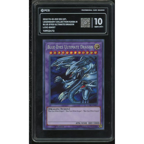 PCG评级 10分 游戏王 美版 青眼究极龙 SCR 编号10952472