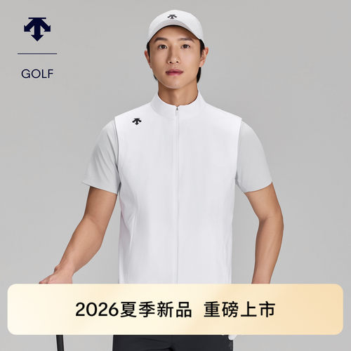 DESCENTEGOLF迪桑特高尔夫男士PRO防泼水透气梭织马夹春夏新品