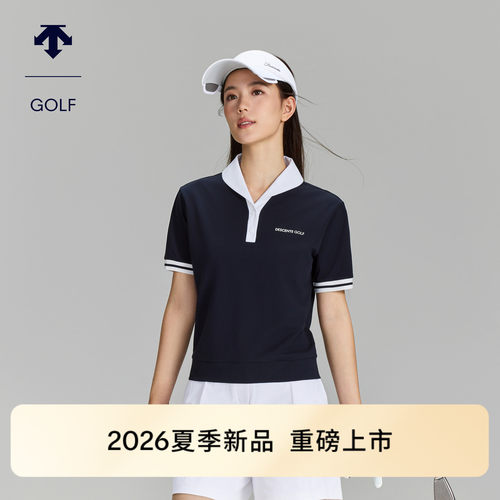 DESCENTEGOLF迪桑特高尔夫女士S-CORE透气短袖POLO衫早秋新品