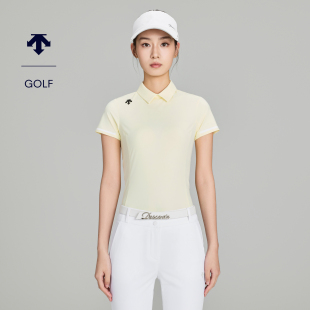 DESCENTEGOLF迪桑特高尔夫女PRO系列百搭修身 短袖 POLO衫 早秋新品