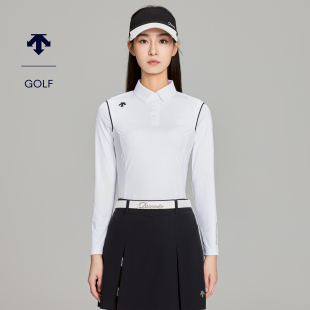 早秋新品 DESCENTEGOLF POLO衫 迪桑特高尔夫 女士PRO系列长袖