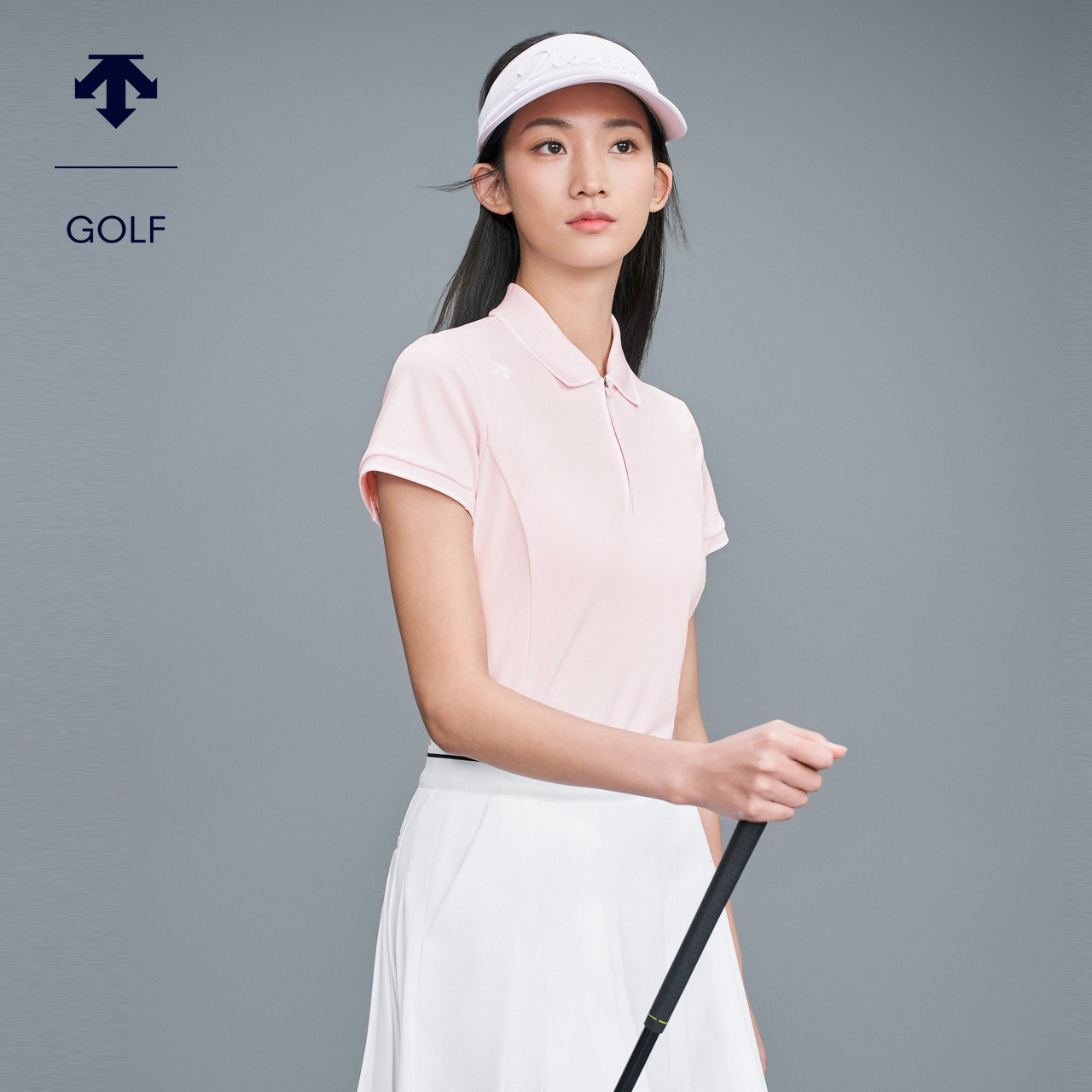 DESCENTEGOLF迪桑特高尔夫 女士防晒短袖POLO衫G423WFTS41
