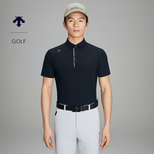 DESCENTEGOLF迪桑特高尔夫男士防晒凉感短袖POLO衫