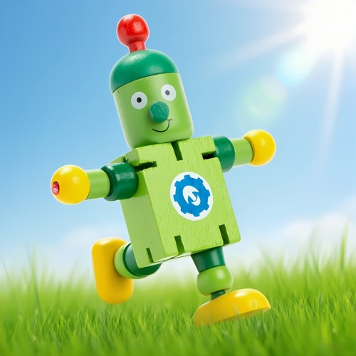 积木拼图3到6岁木质变形机器人百变木制积木智力动脑拼装益智玩具