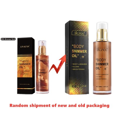 身体发光油body shimmer oil Bronzer Highlighter Liquid Waterp