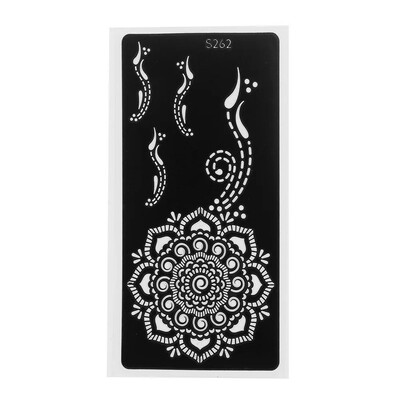 Mehndi Indian Style Henna Tattoo Stencil Temporary Arm Tatto