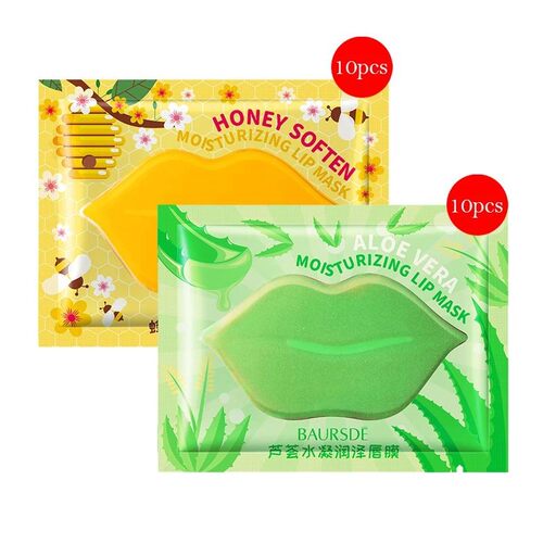 20pcs Crystal Collagen Lip Mask Lips Care Moisturizing Firmi