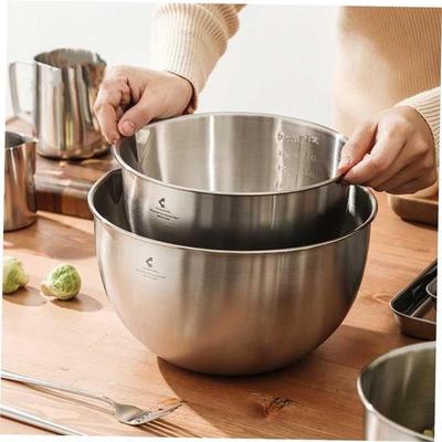 304 Stainless Steel Bowls Mixing Bowl with Scale Deep Mixing