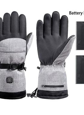 Heated Gloves With Battery Case Powered Electric Heating Han