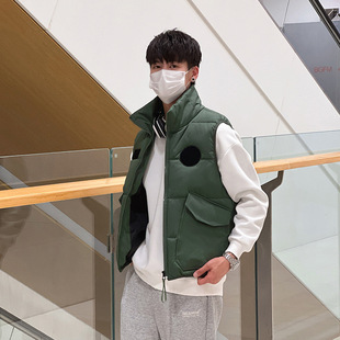 男式棉马甲冬季男装新款立领棉坎肩背心外套工作服班服印字印LOGO