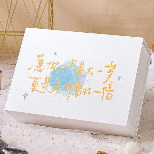 主播推荐！生日祝福文字礼物盒子
