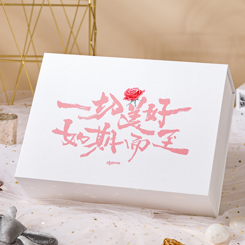 祝福语礼品盒生日礼物盒空盒子