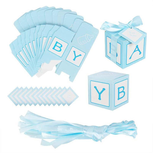 新品20pcs/f40pcs Kraft Paper Candy Box Baby Shower Gifts For