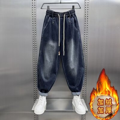 夏季男士新款美式复古水洗牛仔裤