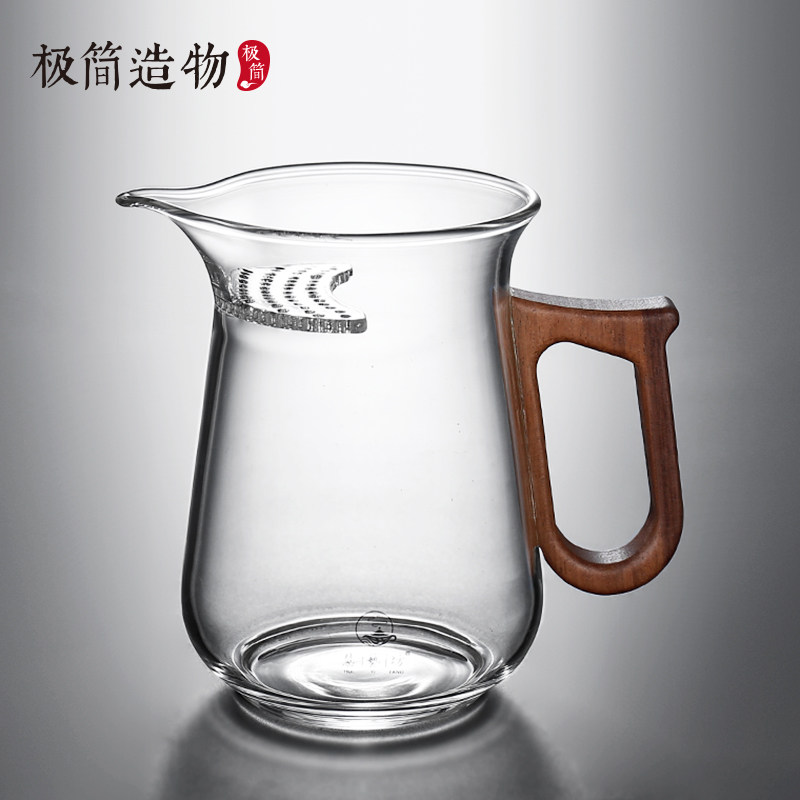 月牙玻璃公杯茶滤一体公道杯过滤茶叶泡茶器匀杯茶海高档功夫茶具,餐饮具,公道杯,淘宝优惠券,粉丝福利购,淘宝优惠卷