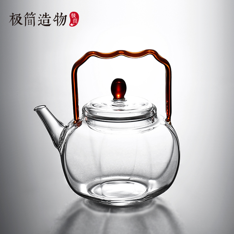 中式复古耐热迷你玻璃小茶壶