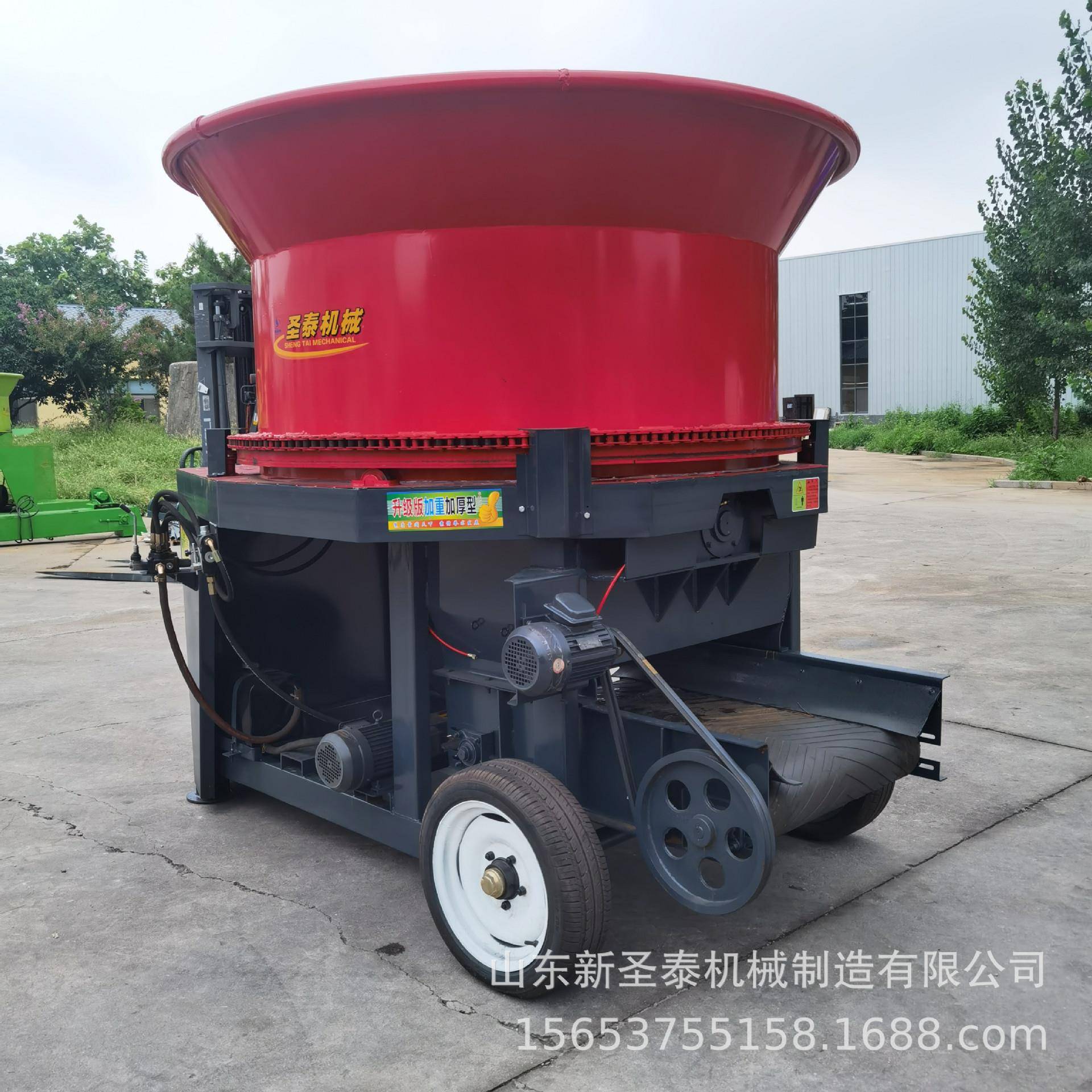 圆盘破碎机揉丝粉碎机铲车抓机上料操作方便玉米秸秆