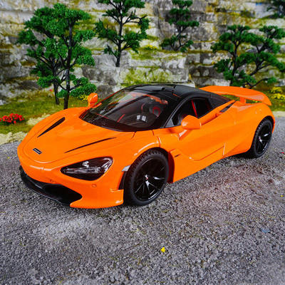 新款金丽方1:24迈凯仑720S跑车声光车儿童玩具摆件仿真合金车模型