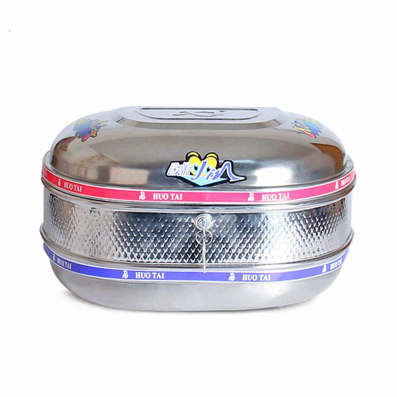 不锈钢后备箱尾箱特大号电动车摩托车工具箱带锁储物箱通用摔不坏