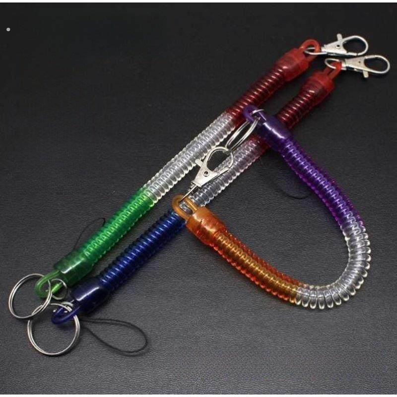 薄三色铁钩弹簧绳钥匙炼手机炼钥匙炼挂绳防盗手机挂绳街头摊货,3C数码配件,手机挂件/手机链,淘宝优惠券,粉丝福利购,淘宝优惠卷