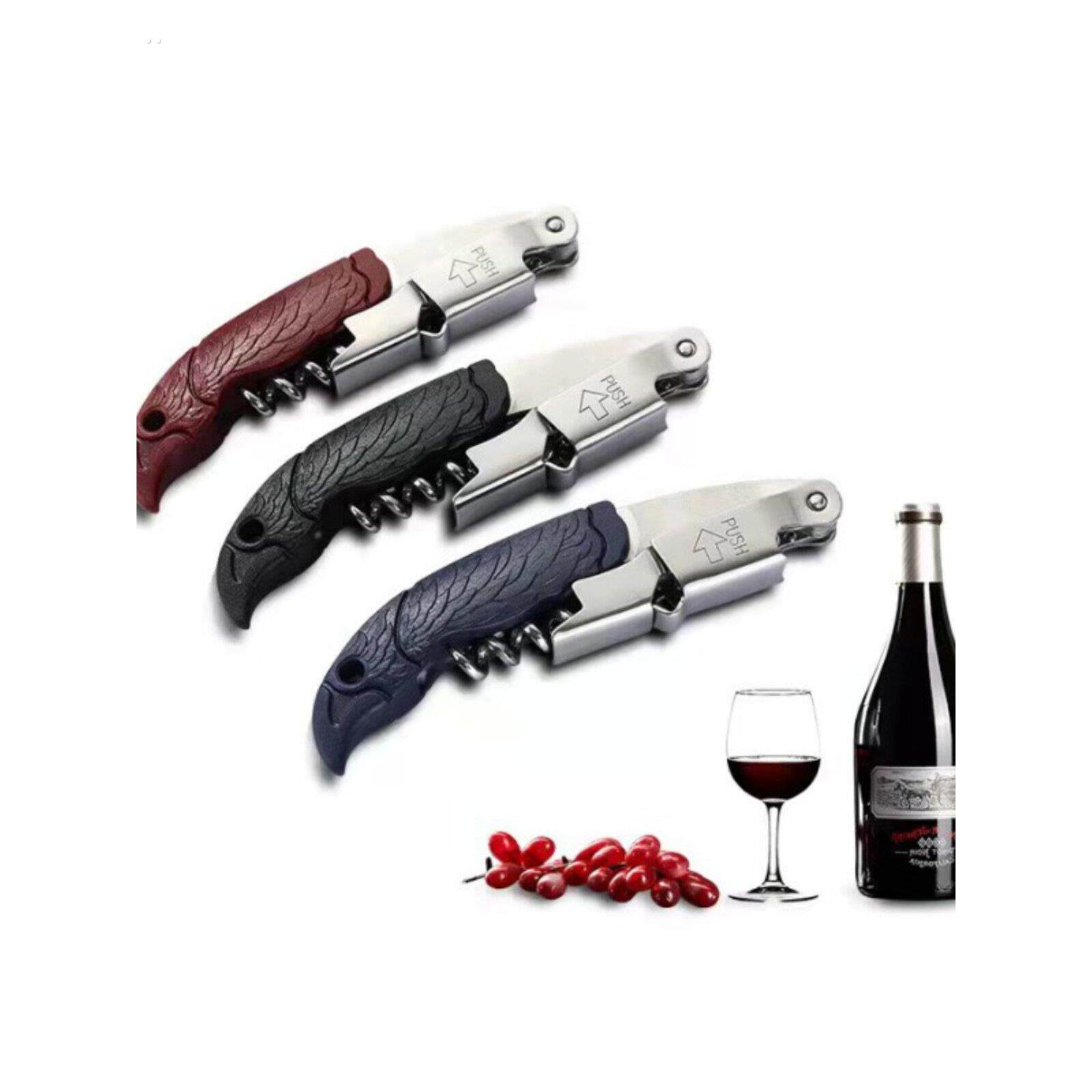 创意不锈钢家用红酒葡萄酒开瓶器多功能便携式酒刀开启瓶器啤酒起