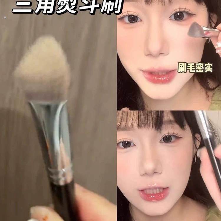 配享太庙刷!三角高光熨斗提亮遮瑕刷精准泪沟面中法令化妆无刷痕,彩妆/香水/美妆工具,化妆刷,淘宝优惠券,粉丝福利购,淘宝优惠卷