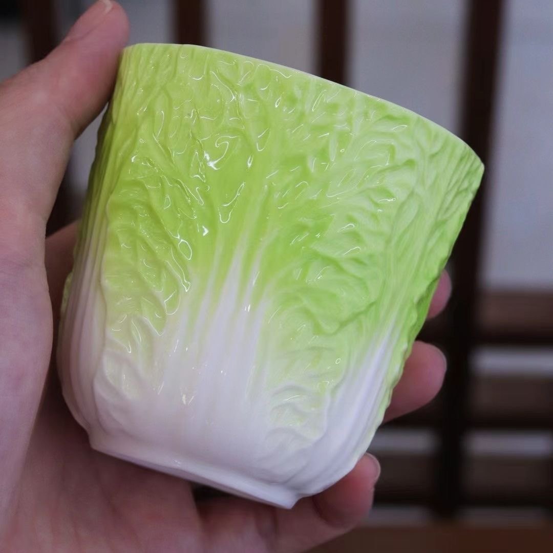 高档羊脂玉瓷白菜(摆财)主人杯陶瓷个人专用单人高颜值功夫茶具,餐饮具,茶杯,淘宝优惠券,粉丝福利购,淘宝优惠卷