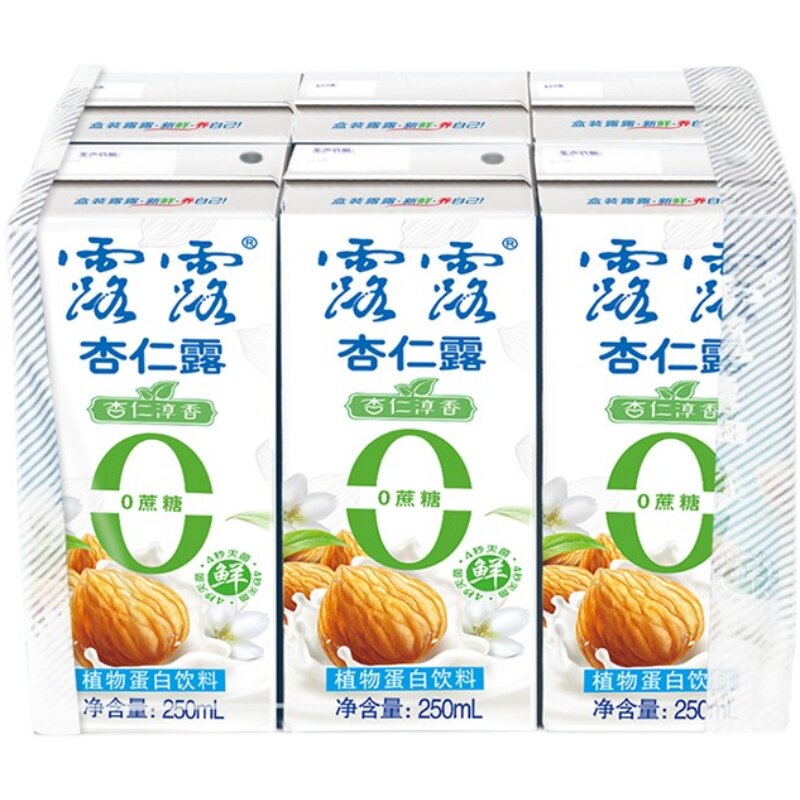 露露杏仁露无糖250ml *12盒 6盒可选 营养早餐奶植物蛋白饮料包邮