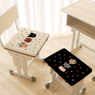 卡通三小只学生坐垫教室专用考研久坐记忆棉椅垫凳子座垫防滑屁垫