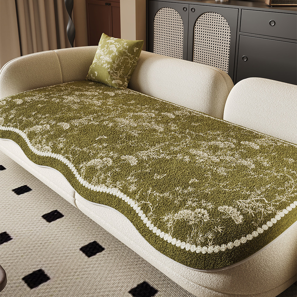 法式轻奢高级沙发垫毛绒冬季坐垫子四季通用防滑垫布保暖加厚座垫,居家布艺,沙发垫,淘宝优惠券,粉丝福利购,淘宝优惠卷