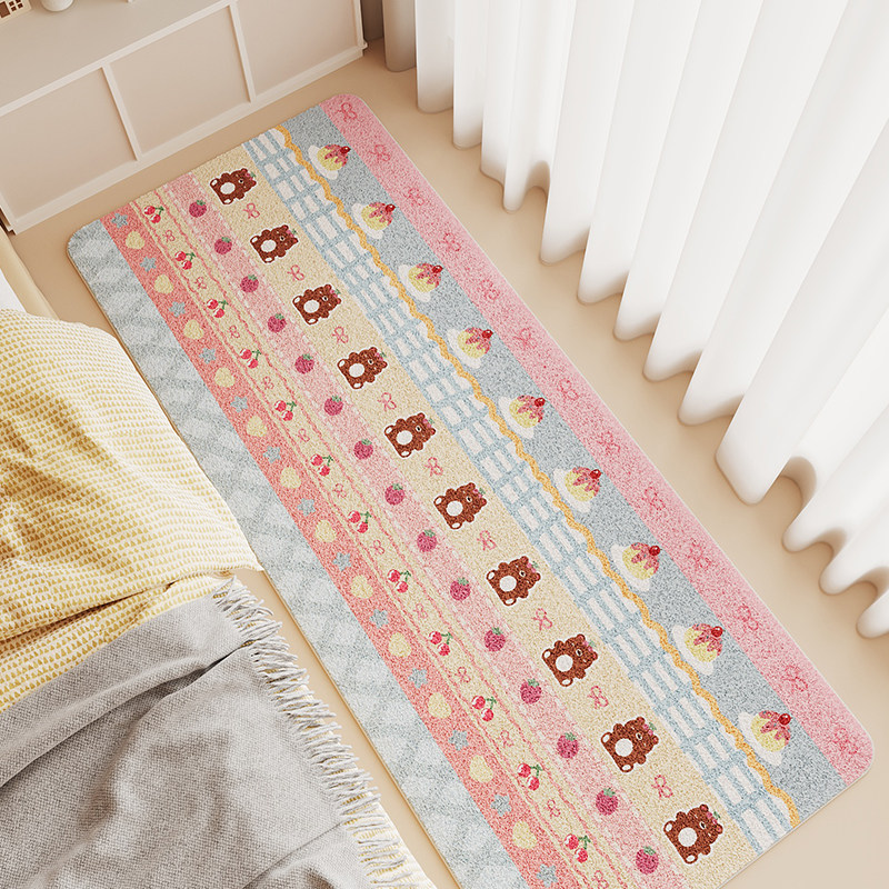 多巴胺地毯卧室床边毯儿童房间床前脚垫主卧卡通客厅防滑家用地垫,居家布艺,地毯,淘宝优惠券,粉丝福利购,淘宝优惠卷