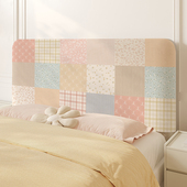 ins风格 子全包床头套罩万能通用高级感轻奢床头遮丑靠垫防尘罩套