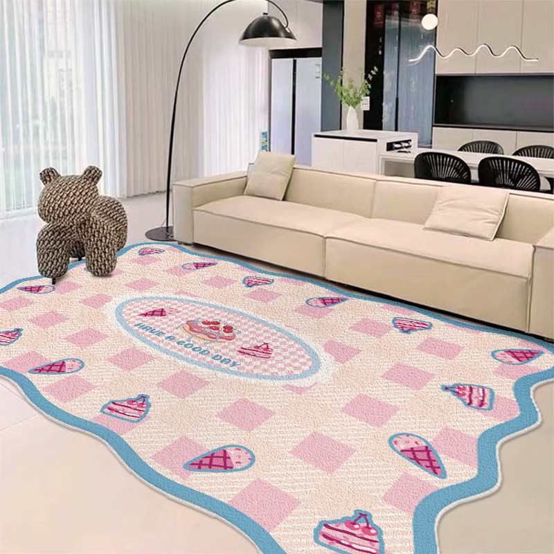 多巴胺地毯客厅轻奢高级感家用沙发地垫卧室防滑免洗可擦家用脚垫,居家布艺,地毯,淘宝优惠券,粉丝福利购,淘宝优惠卷